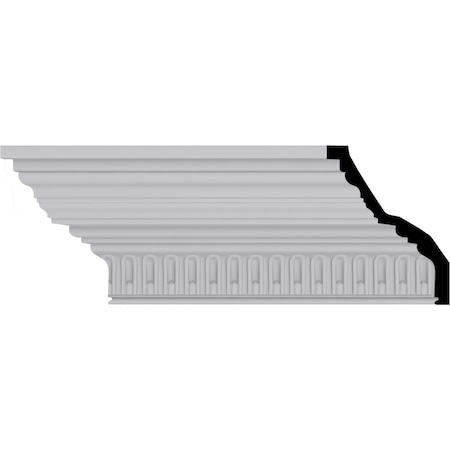 Ekena Millwork Ceiling Medallion, Polyurethane, 94-1/2 in L, 6-1/2 in H, Factory Primed MLD06X05X08BE